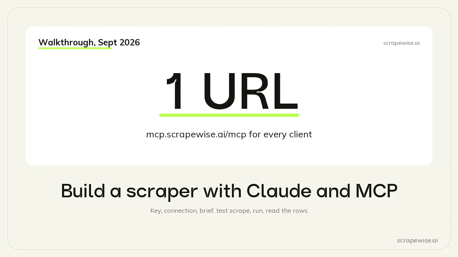 Build a Web Scraper with Claude and MCP: A Step-by-Step Walkthrough