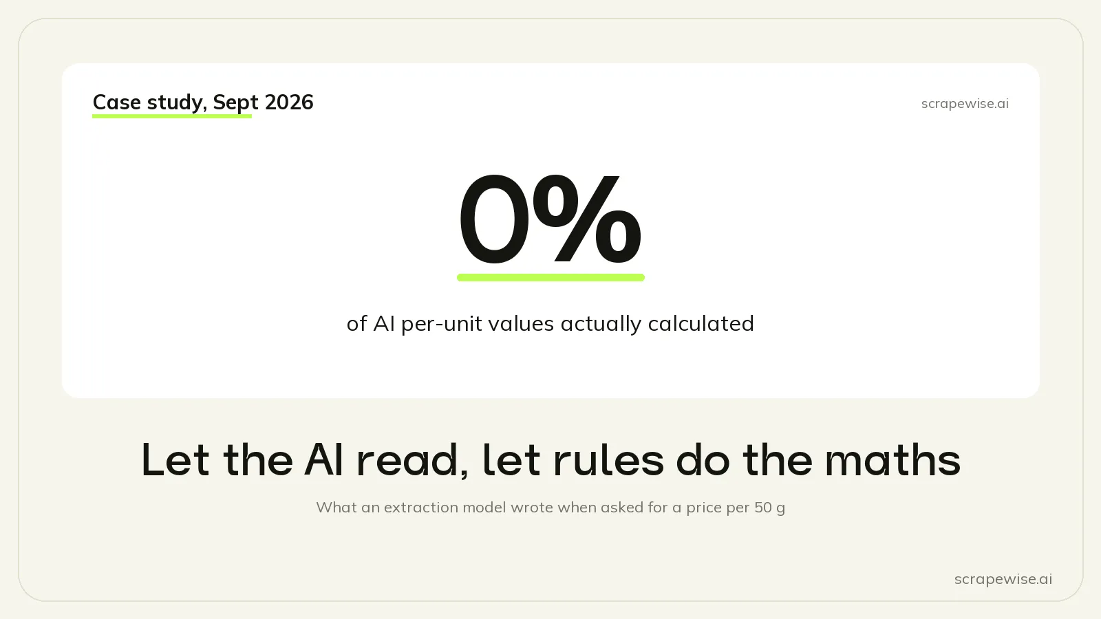 LLM Data Extraction: Let the AI Read, Let Rules Do the Maths