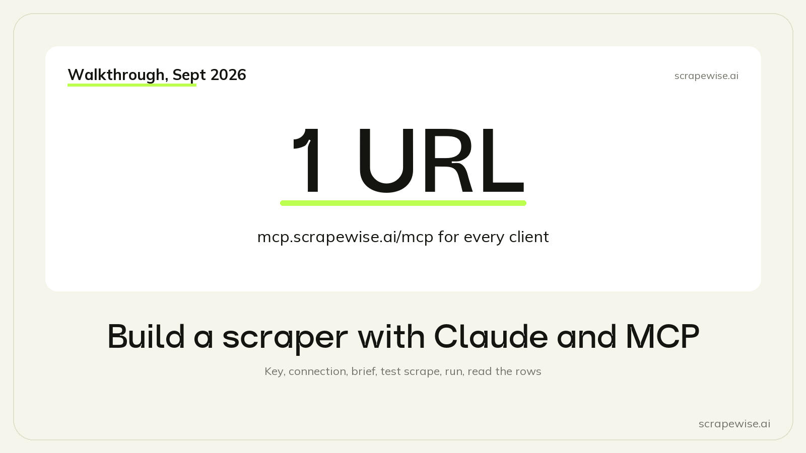 Build a Web Scraper with Claude and MCP: A Step-by-Step Walkthrough