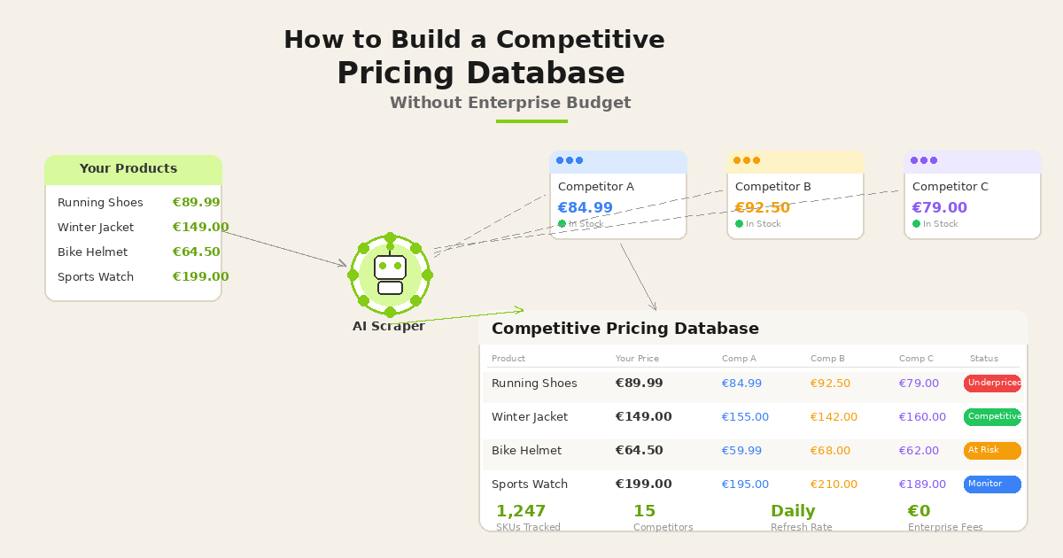 How to Build a Competitive Pricing Database (Without Enterprise Budget)
