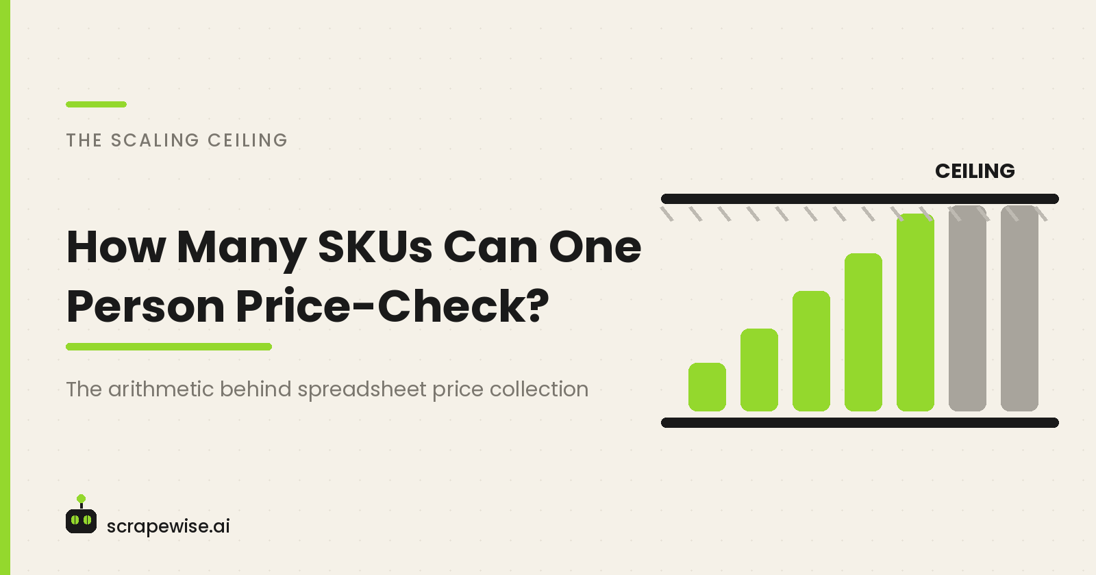 The Math: Where Manual Price Checking Breaks Down by SKU Count