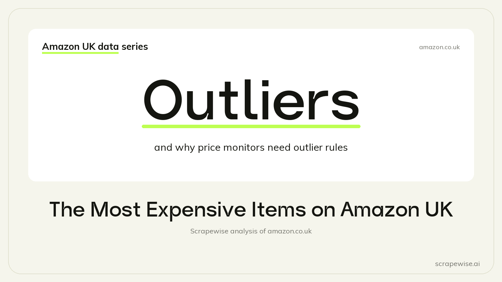 The Most Expensive Items on Amazon UK (and Why Price Monitors Need Outlier Rules)